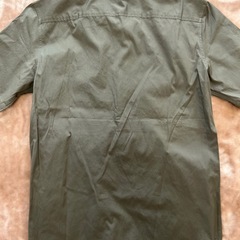 COMME CA DU MODE MENコムサ・デ・モード・メン　日本製メンズ半袖カジュアルシャツダークグリーンモスグリーン深緑色の画像