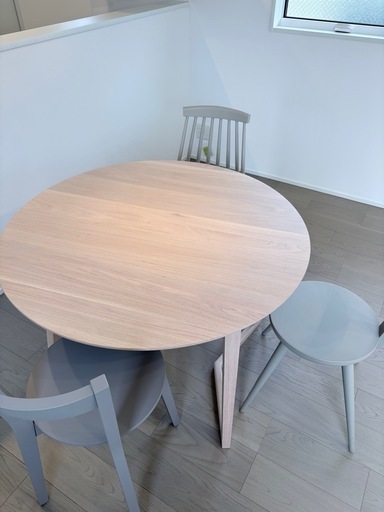 新品】Ingenfinity SAMI - サミ ラウンドダイニングテーブル 直径1m