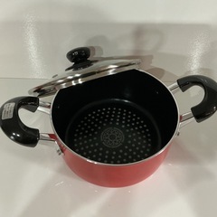 お得な3点セット🉐IH対応✨未使用品❗️フライパン26cm両手鍋18cm片手鍋18cmフッ素樹脂加工(ダイヤモンドコーティング)リンベル取扱説明書付き❣️ピンクの画像