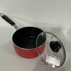 お得な3点セット🉐IH対応✨未使用品❗️フライパン26cm両手鍋18cm片手鍋18cmフッ素樹脂加工(ダイヤモンドコーティング)リンベル取扱説明書付き❣️ピンクの画像