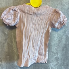 ILEAIYE Tシャツ パフスリーブ ピンク 100の画像