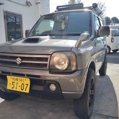 スズキジムニー 6型４WD 車検無118000 km　 ETC付き　ルーフキャリア　タープ付き 車検取得も可能　の画像