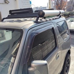 スズキジムニー 6型４WD 車検無118000 km　 ETC付き　ルーフキャリア　タープ付き 車検取得も可能　の画像