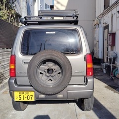 スズキジムニー 6型４WD 車検無118000 km　 ETC付き　ルーフキャリア　タープ付き 車検取得も可能　の画像