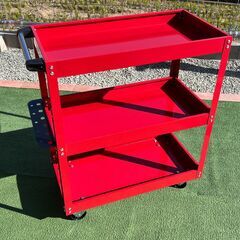 ツールワゴン ツールカート 工具箱 工具ケース DIY 工具カート ツールボックス キャスター付き ワーキングカート 3段カート 3段ワゴン　3の画像