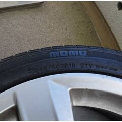 AUDI アウディ純正　２４５／４０Ｒ１８　ＰＣＤ１１２　ＥＴ２９　ＭＯＭＯ　Ａ５　の画像