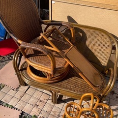 竹編み家具一式の画像