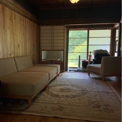 ソファー　オットマン付きの画像