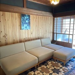 ソファー　オットマン付きの画像