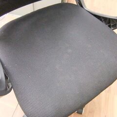 ゲーミングチェア オフィスチェア メッシュ ブラック ヘッドレスト付 **121102soの画像