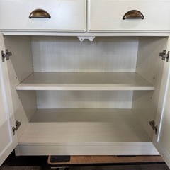 【新品価格7万円】【ほぼ新品です！美品】【幅120×奥行45×高さ195cm】食器棚 ニトリ キッチンボード　ミランダ2 120の画像