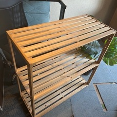 木製　シェルフラックの画像