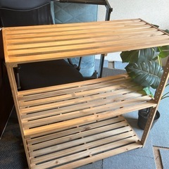 木製　シェルフラックの画像