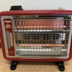 J100282 TOSHIBA 東芝電気温風ストーブ SF-807HT レッド 電気ストーブ 暖房器具の画像