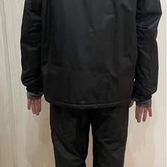 フィッシングウエア 防寒セット 船釣 ブラック　Lの画像