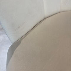 エステサロン使用＊貝殻チェア（アイボリー）ゴールド脚・キャスター付き☆の画像