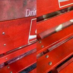 I11★コカ・コーラベンチ★Coca-Cola 1960-1970年 木製 W180cm ヴィンテージ 長椅子 販促 ノベルティ インテリア の画像