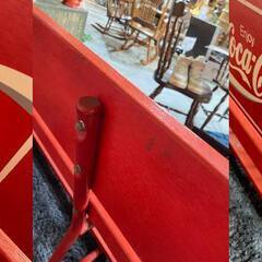 I11★コカ・コーラベンチ★Coca-Cola 1960-1970年 木製 W180cm ヴィンテージ 長椅子 販促 ノベルティ インテリア の画像
