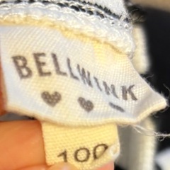 しまむら フリル 半袖Tシャツ 100サイズ ボーダーの画像