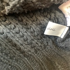 ご予約済み☆
ケーブルニットカーディガン　黒の画像