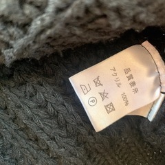 ご予約済み☆
ケーブルニットカーディガン　黒の画像