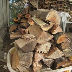 決まりました。。コロ薪、極太短小！２０ｃｍ前後ＭＩＸ広葉樹、不揃い、薪ストーブ、の画像