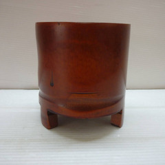☆▲花器　花入れ　木製　入れ物　インテリア　雑貨　小物　eの画像