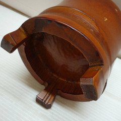 ☆▲花器　花入れ　木製　入れ物　インテリア　雑貨　小物　eの画像