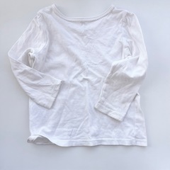 白　ロンT 12-18m 80センチの画像