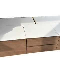 シングルベット　収納付きの画像