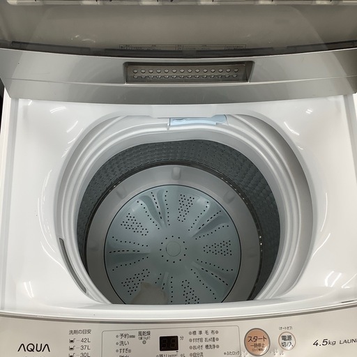 AQUA アクア 全自動洗濯機 AQW-S45J 2021年製【トレファク 川越店】