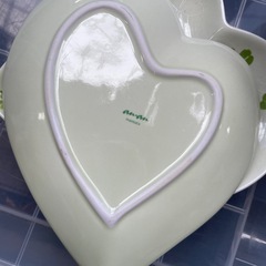 食器セット　8枚　ハート型　クローバー　グリーンの画像