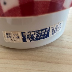 赤チェック 弁当箱  女性の画像