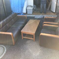 hf251211-008Z KOKUYO 応接セット ３人掛けソファ 一人掛けソファ×２ テーブル オフィス 会議室の画像