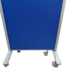 パーティション　３連　可動式　青　Ｈ1800　（在庫：2）の画像