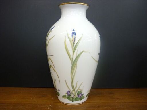 ☆FRANKLIN PORCELAIN 花瓶 フラワーベース The Meadowland Bird Vase By Basil Ed
