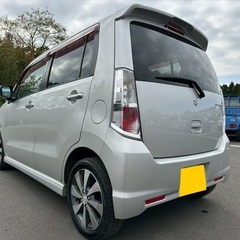 快適なターボ☆月々9千円〜分割払い可‼️ 車検2年付き！【名義変更代込み】☆スズキ ワゴンRスティングレー☆HDDナビ付き☆走行中DVD見れます☆ETC付き☆バックカメラ付き☆プッシュスタート☆ドライブレコーダー付きのフル装備☆純正アルミ☆事故修復歴無し☆そのまま乗って帰れます！の画像