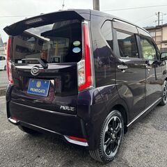 【総額コミコミ】広島発プライムゲート27年ムーブカスタム　RSハイパー4WD　車検令和8年9月24日　ワンオーナー　4WDターボ　☆内外装超美車☆　純正8インチナビ　バックカメラ　地デジテレビ　ブルートゥース対応　LEDヘッドランプ　LEDフォグランプ　ETC　ハーフレザーシート　純正15インチアルミホイール　禁煙車　スマートキー（スペアキー完備）　タイミングチェーン　取説/保証書/ナビ取説完備　ディーラー系オートオークション仕入　軽自動車　格安の画像