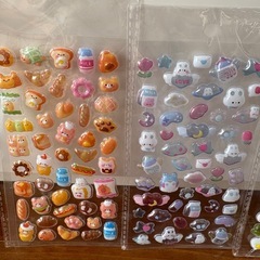 新品★ぷくぷくシール 3Dシール 立体シール ボンボンドロップシール 4枚セットの画像