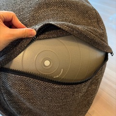 お家でフィットネス◎FiNC ウェルネスボール ダークグレーの画像