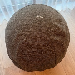 お家でフィットネス◎FiNC ウェルネスボール ダークグレーの画像