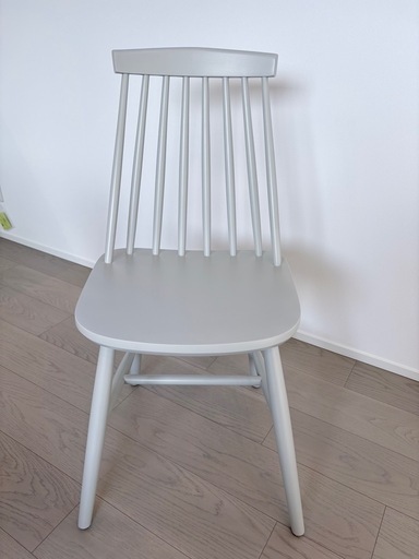 RESTAREA ウィンストン ブナ材グレーダイニングチェア スピンドルバック