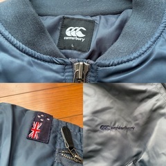 【1〜2度着用】canterbury カンタベリー MA-1  フライトジャケット Lの画像
