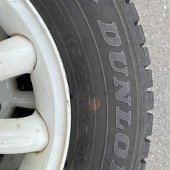 13X4J +45 PCD100 ハブ55 4H アルミホイール スタッドレス 4本セット 値下げしました の画像