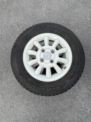 13X4J +45 PCD100 ハブ55 4H アルミホイール スタッドレス 4本セット 値下げしました 