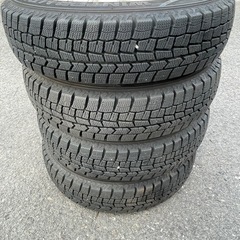 13X4J +45 PCD100 ハブ55 4H アルミホイール スタッドレス 4本セット 値下げしました の画像