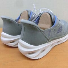 ③新品 スケッチャーズ/SKECHERS スニーカー ハンズフリー 23.5 ウィメンズ グレー 179341-GRY 箱付 札幌 西野店の画像