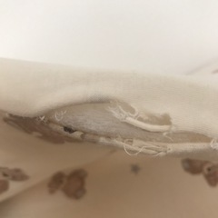 定価5490円　ベビーベッド　ヘッドガード　綿100%の画像