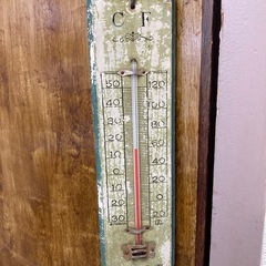 レトロ　温度計の画像