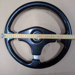 【倉庫整理】mirano designステアリング/ホーンボタン付 旧車にいかがでしょう★東京/大田区の画像